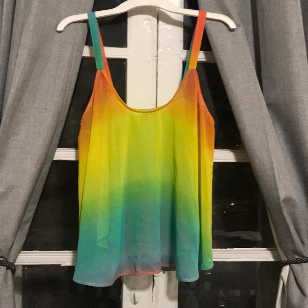 Show me your Mumu sheer tie dye crop top